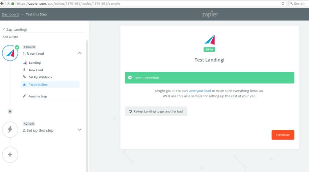 Zapier integration Zapier integration