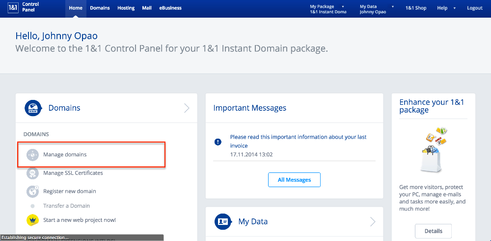 1&1 domain 1&1 domain