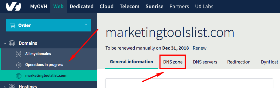 OVH domain OVH domain