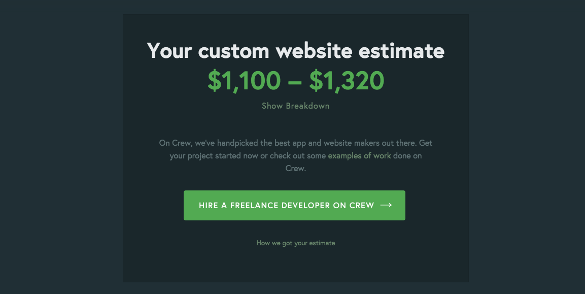 how much does a website cost