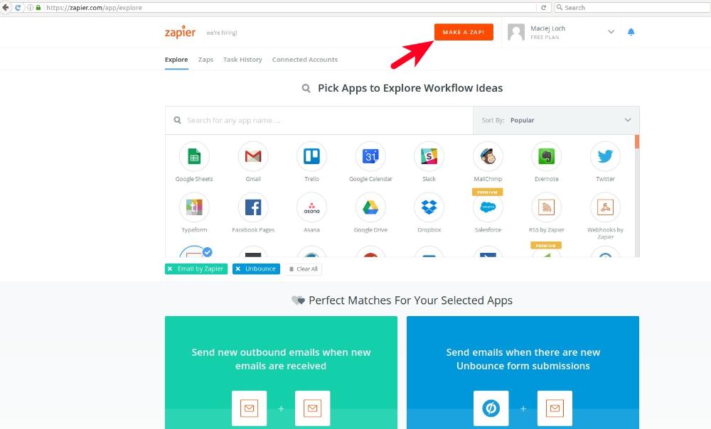 Zapier integration Zapier integration