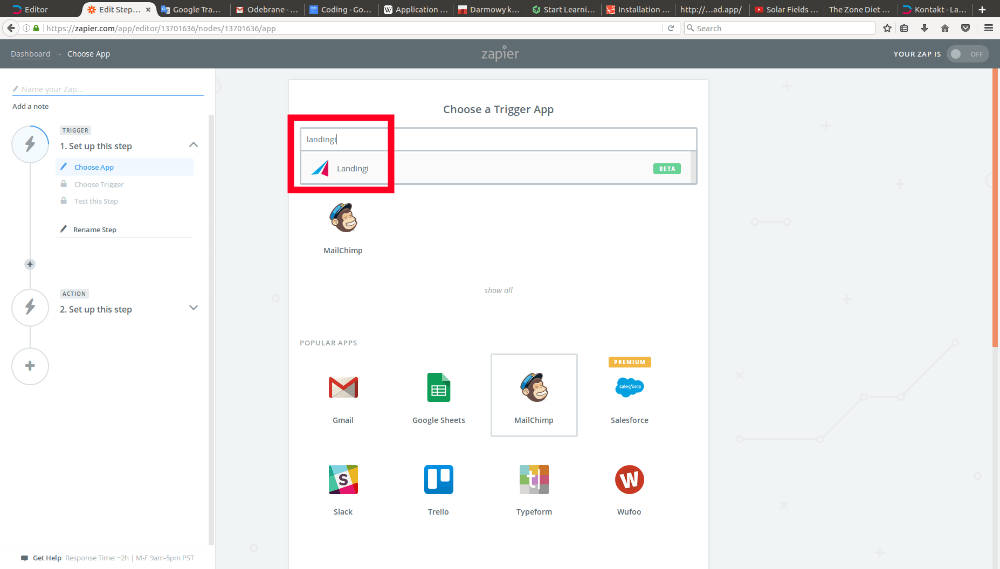 Zapier integration Zapier integration