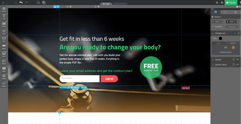 Landing page background Landing page background