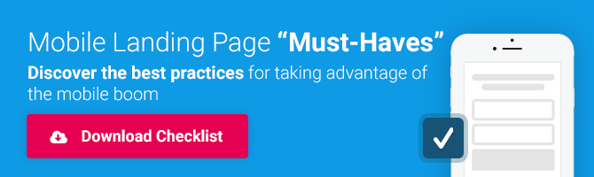 mobile landing page checklist