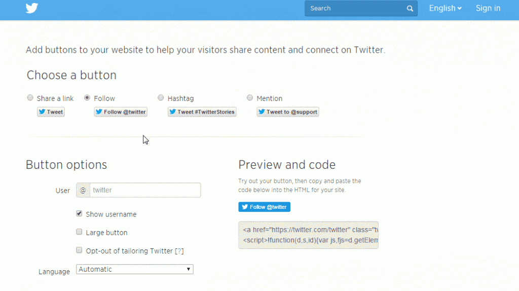 Twitter button Twitter button