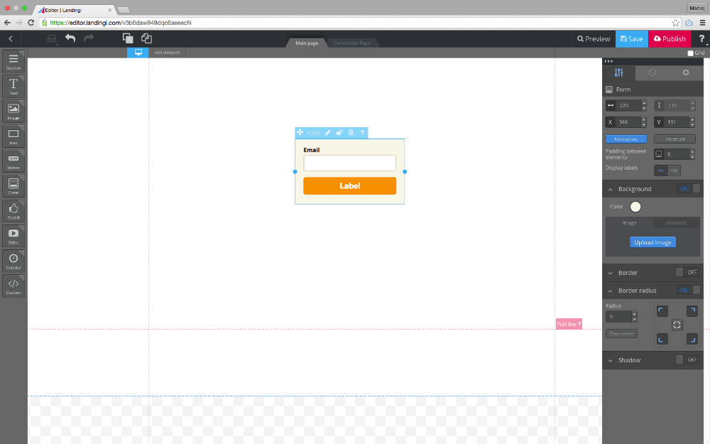 Conversion pixel Conversion pixel