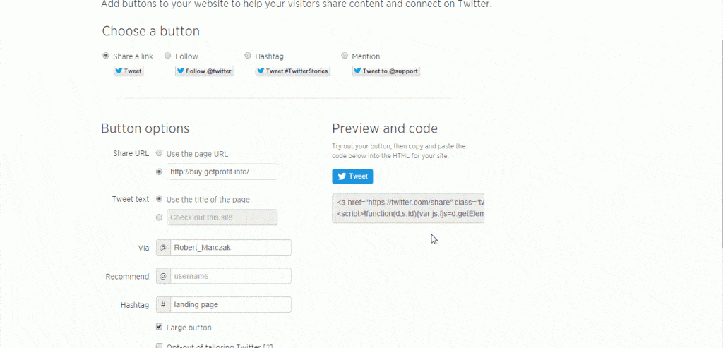 Twitter button Twitter button