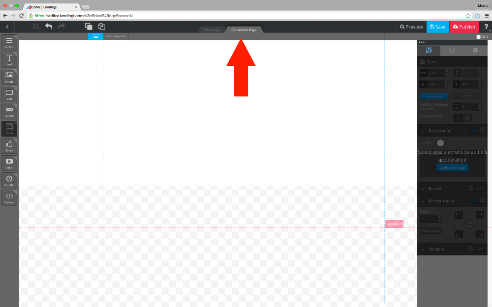 Conversion pixel Conversion pixel