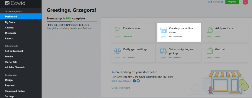 Ecwid integration Ecwid integration