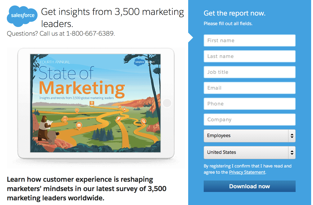 Salesforce Landing Page Salesforce - Marketing Landing Page