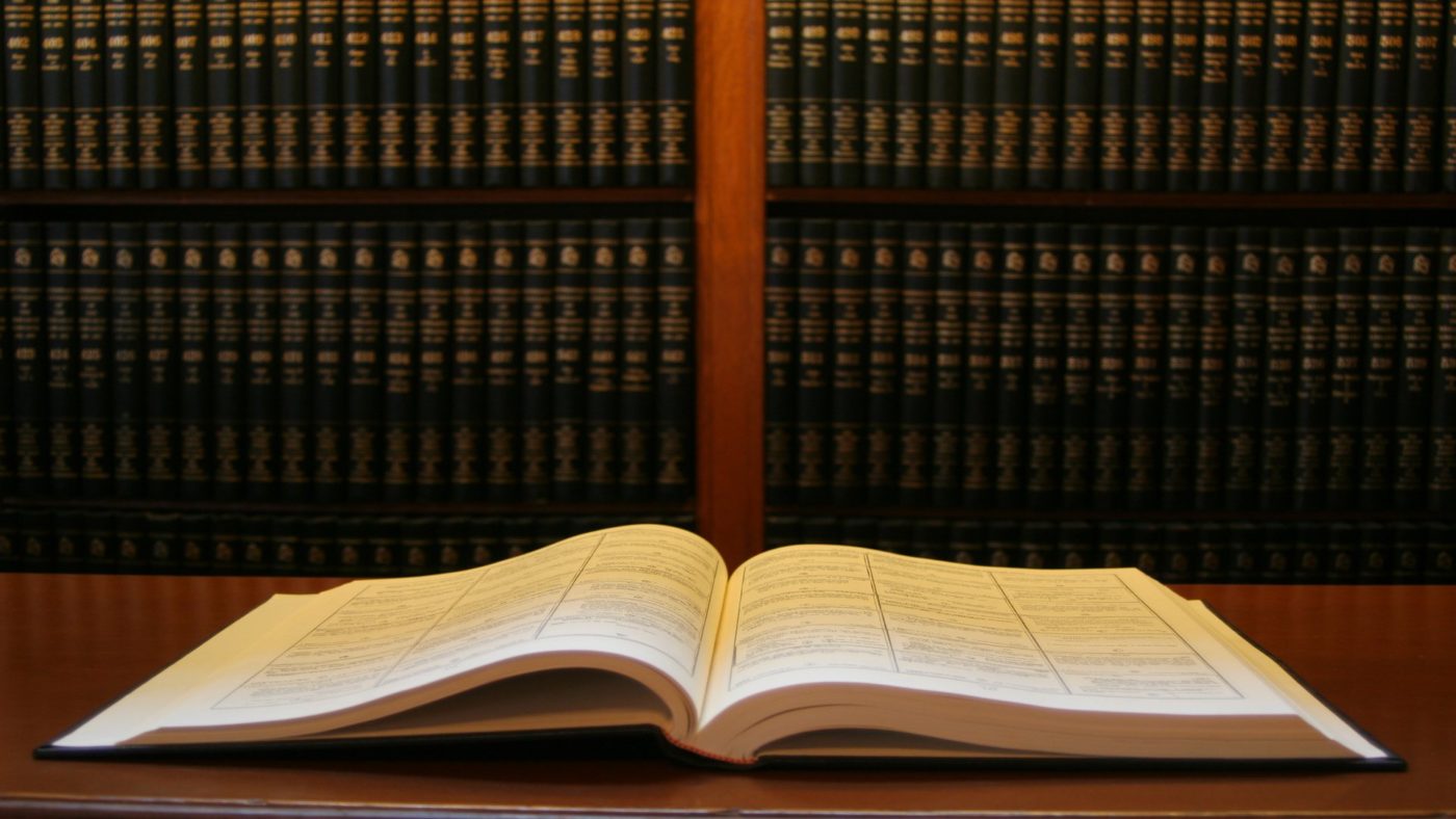 Book in a library