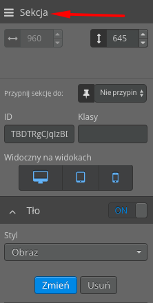 Tło sekcji Tło sekcji