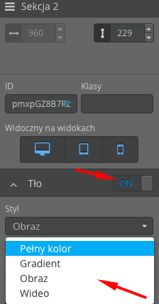 Tło sekcji Tło sekcji